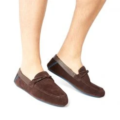 Ted Baker Valcent Moccasin Slippers for Men's Slippers Colour Brown330 -Outlet Wardrobe Mix Store 10339605 xxl a4