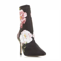 Ted Baker Ted Elzbet Floral Sock Boots for Women's Boots Colour Black27