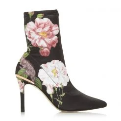 Ted Baker Ted Elzbet Floral Sock Boots for Women's Boots Colour Black27 -Outlet Wardrobe Mix Store 23754203 xxl a4
