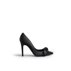 Ted Baker Hyana Moire satin Bow Court Shoes for Heels Colour Black