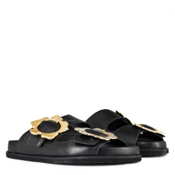 Ted Baker Flolah Buckle Mule Sliders for Pool Shoes Colour Black -Outlet Wardrobe Mix Store 23912003 xxl a2