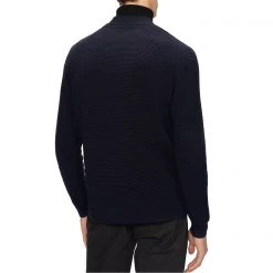 Ted Baker Hansan Textured Crew Sweatshirt for Big & Tall Knitwear Colour Navy -Outlet Wardrobe Mix Store 32054718 xxl a2