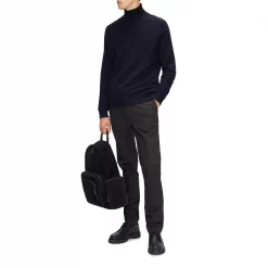 Ted Baker Hansan Textured Crew Sweatshirt for Big & Tall Knitwear Colour Navy -Outlet Wardrobe Mix Store 32054718 xxl a3