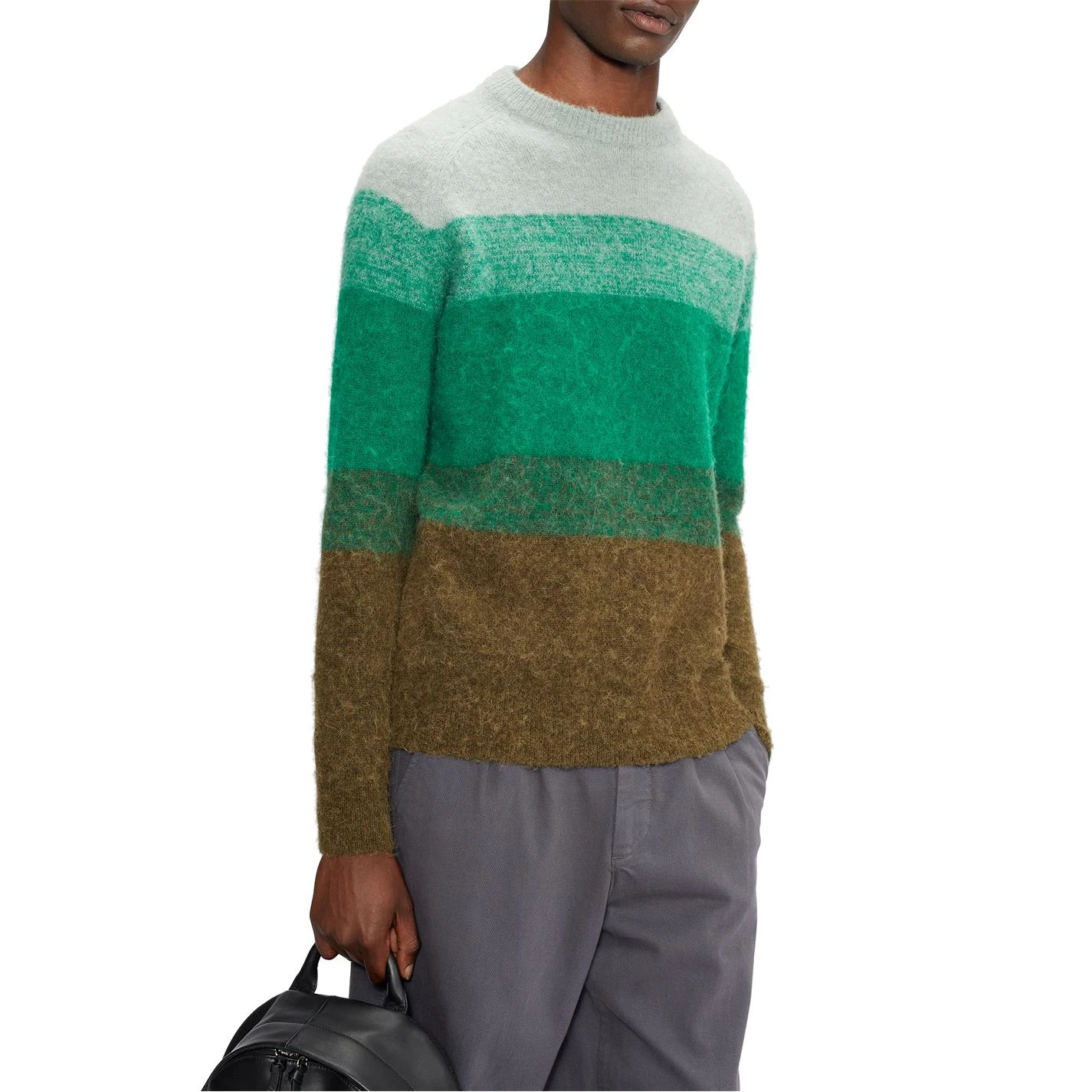 Ted Baker Rydal Ombre Crew Jumper for Knitwear Colour Bright Green 4 Ted Baker Rydal Ombre Crew Jumper for Knitwear Colour Bright Green - Image 2