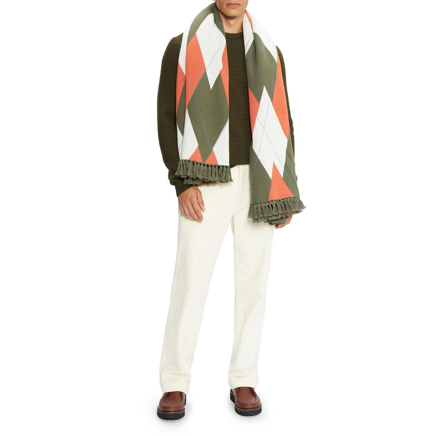 Ted Baker Brock Sweater for Knitwear Colour Khaki 6 Ted Baker Brock Sweater for Knitwear Colour Khaki - Image 4