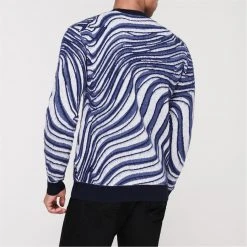 Ted Baker Warfe Jaquard Crewneck Sweater for Knitwear Colour Navy -Outlet Wardrobe Mix Store 32055718 xxl a2