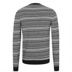 Ted Baker Lowther Stripe Crew Sweater for Big & Tall Knitwear Colour Black 12 Ted Baker Lowther Stripe Crew Sweater for Big & Tall Knitwear Colour Black -Outlet Wardrobe Mix Store 32055803 xxl a10