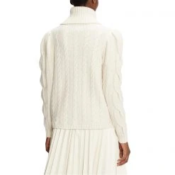 Ted Baker Vvera Cable Knit Jumper for Knitwear Colour White -Outlet Wardrobe Mix Store 32061801 xxl a2