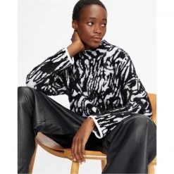 Ted Baker Zaidie Jacquard Jumper for Knitwear Colour Black -Outlet Wardrobe Mix Store 32061903 xxl a4