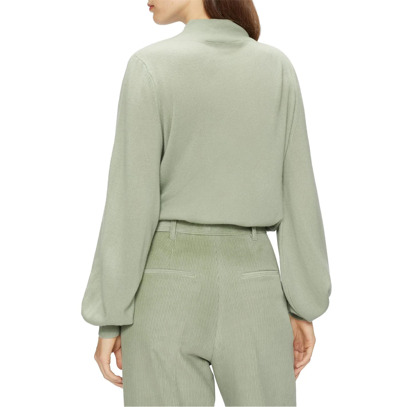 Ted Baker Shano Balloon Sleeve Jumper for Knitwear Colour Mid Green 5 Ted Baker Shano Balloon Sleeve Jumper for Knitwear Colour Mid Green - Image 3