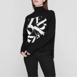 Ted Baker Izabelle Funnel Jumper for Knitwear Colour Black -Outlet Wardrobe Mix Store 32062603 xxl a1