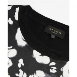 Ted Baker Chalia Woven Front Print Jumper for Knitwear Colour Black -Outlet Wardrobe Mix Store 32063203 xxl a11
