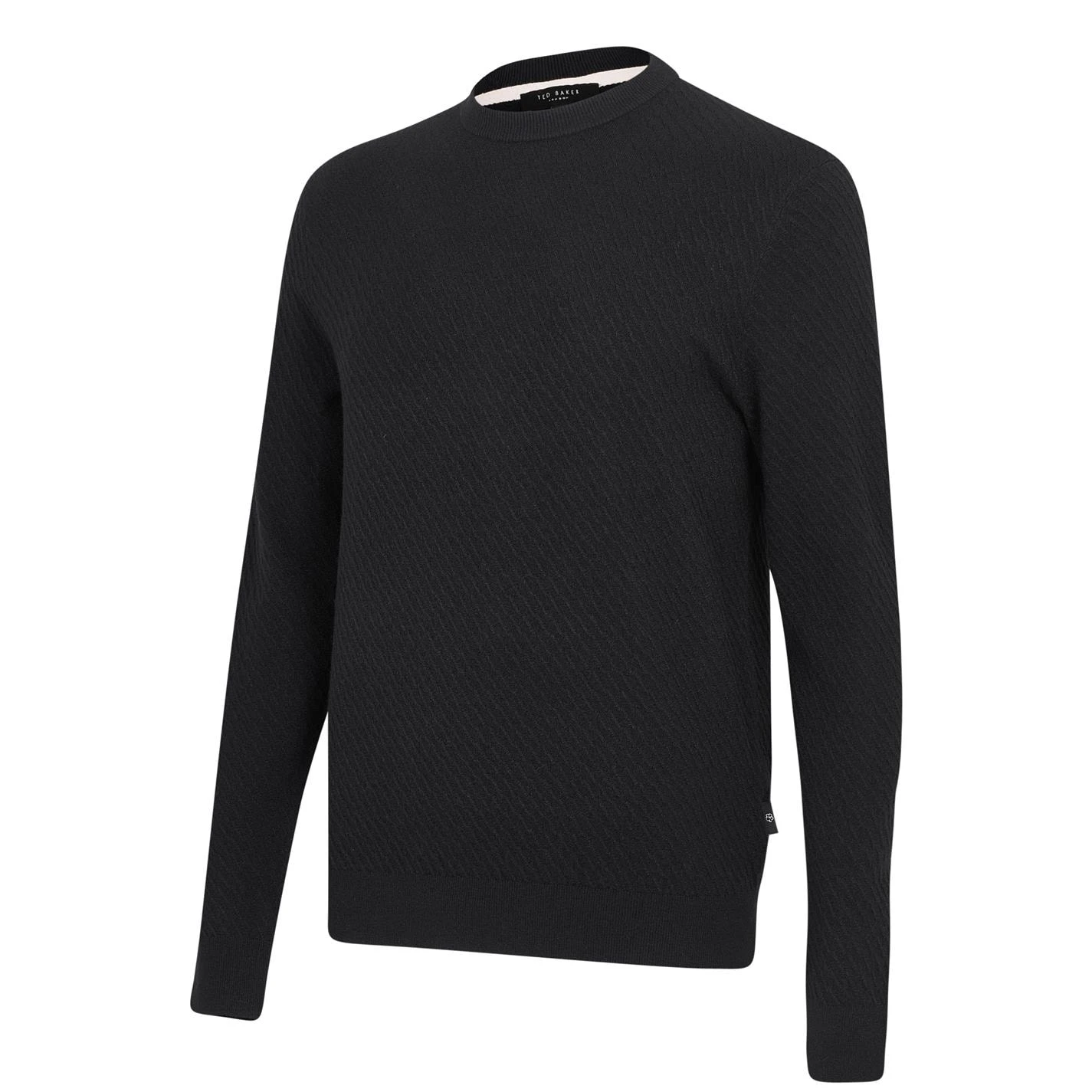 Ted Baker Knares Textured Jumper for Knitwear Colour Navy 8 Ted Baker Knares Textured Jumper for Knitwear Colour Navy - Image 6