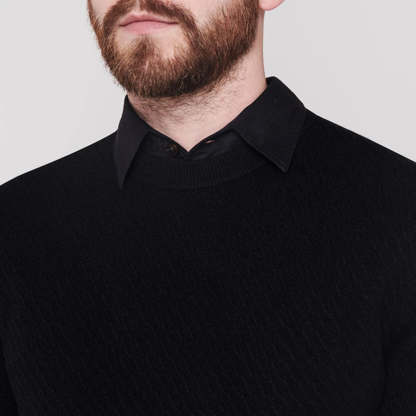 Ted Baker Knares Textured Jumper for Knitwear Colour Navy 6 Ted Baker Knares Textured Jumper for Knitwear Colour Navy - Image 4