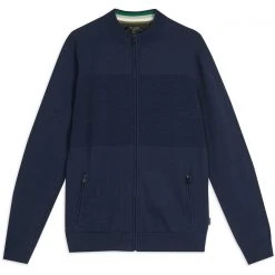 TED BAKER Neybor Zip Jumper for Knitwear Colour Navy