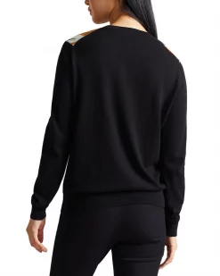 Ted Baker Payzlee Jumper for Knitwear Colour Black 10 Ted Baker Payzlee Jumper for Knitwear Colour Black -Outlet Wardrobe Mix Store 32082903 xxl a2