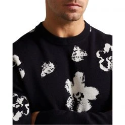 Ted Baker Sandsen Floral Sweatshirt for Knitwear Colour Dark Navy -Outlet Wardrobe Mix Store 32124118 xxl a3