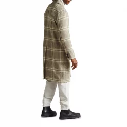 Ted Baker Ogle Check Coat for Coats & Jackets Colour Taupe -Outlet Wardrobe Mix Store 32124305 xxl a2