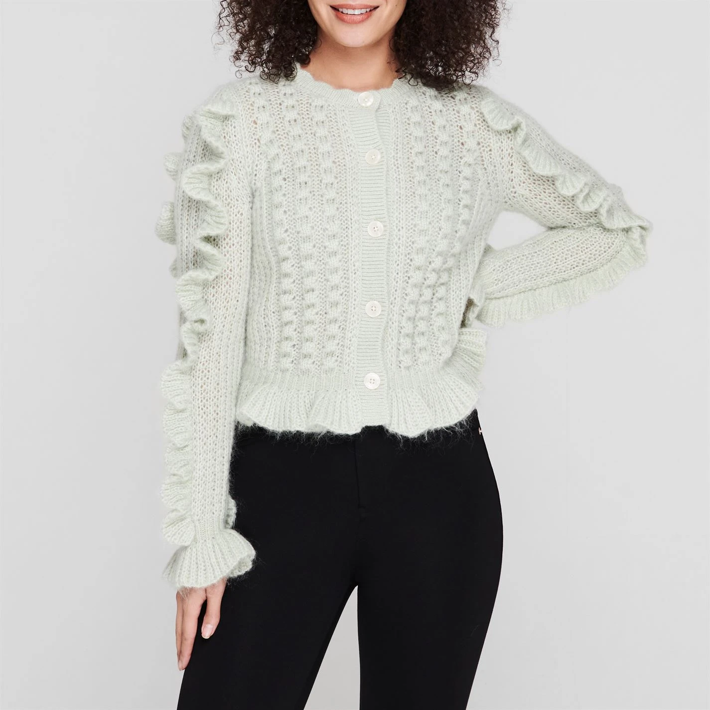 Ted Baker Lotter Bobble Jumper for Knitwear Colour Mint 4 Ted Baker Lotter Bobble Jumper for Knitwear Colour Mint - Image 2