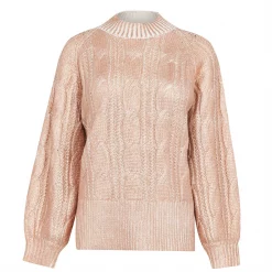 Ted Baker Sidonyy Cable Knit Jumper for Knitwear Colour Pink