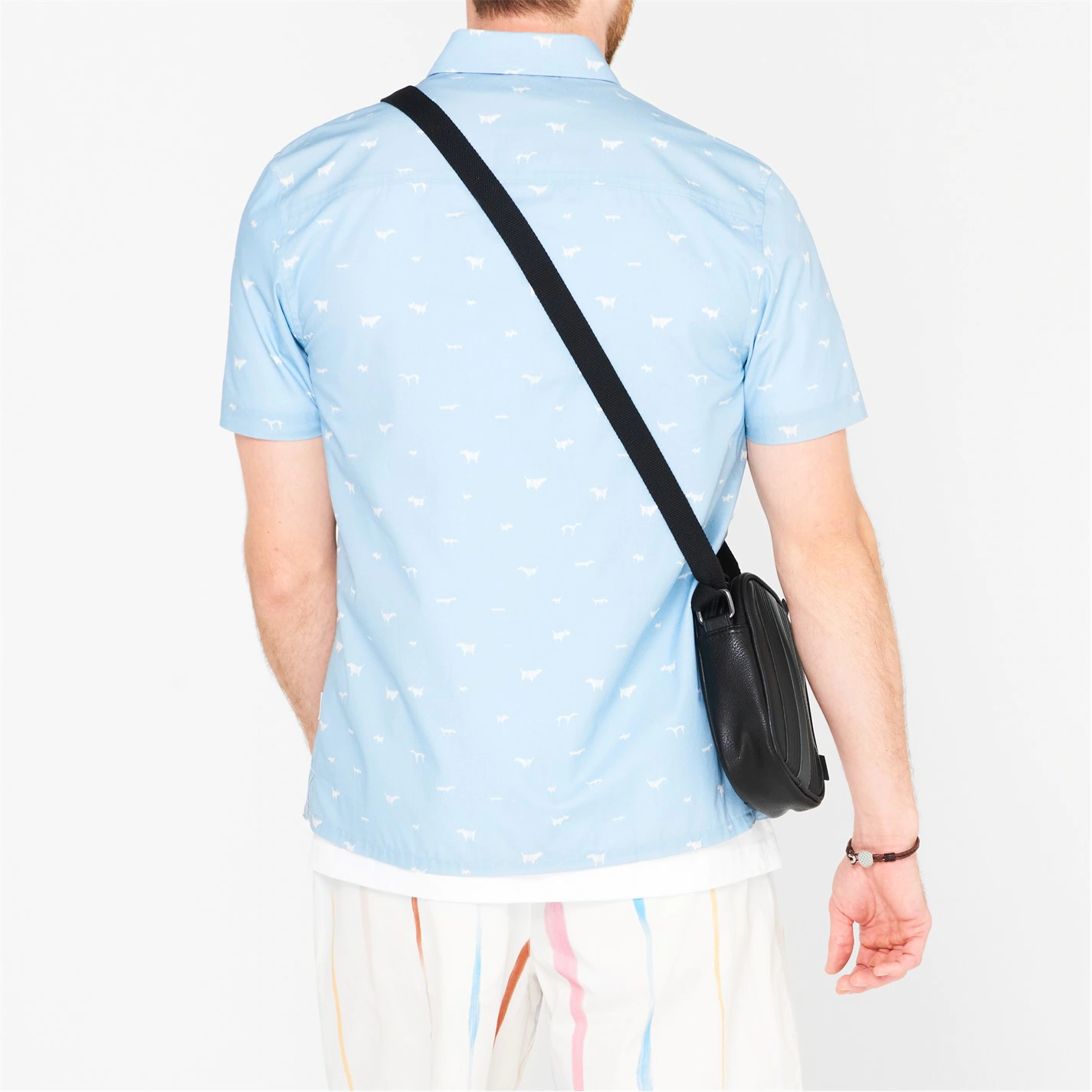 Ted Baker Ted Baker Prusa Short Sleeve Shirt Mens for Casual Shirts Colour Lt-Blue 5 Ted Baker Ted Baker Prusa Short Sleeve Shirt Mens for Casual Shirts Colour Lt-Blue - Image 3