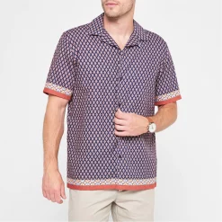 Ted Baker Ted Baker Nelma Short Sleeve Shirt Mens for Casual Shirts Colour Navy 8 Ted Baker Ted Baker Nelma Short Sleeve Shirt Mens for Casual Shirts Colour Navy -Outlet Wardrobe Mix Store 32258418 xxl a1