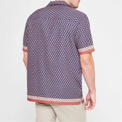 Ted Baker Ted Baker Nelma Short Sleeve Shirt Mens for Casual Shirts Colour Navy 9 Ted Baker Ted Baker Nelma Short Sleeve Shirt Mens for Casual Shirts Colour Navy -Outlet Wardrobe Mix Store 32258418 xxl a2