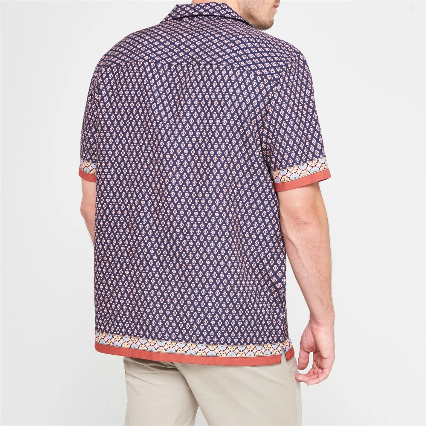 Ted Baker Ted Baker Nelma Short Sleeve Shirt Mens for Casual Shirts Colour Navy 5 Ted Baker Ted Baker Nelma Short Sleeve Shirt Mens for Casual Shirts Colour Navy - Image 3