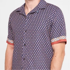 Ted Baker Ted Baker Nelma Short Sleeve Shirt Mens for Casual Shirts Colour Navy 10 Ted Baker Ted Baker Nelma Short Sleeve Shirt Mens for Casual Shirts Colour Navy -Outlet Wardrobe Mix Store 32258418 xxl a3