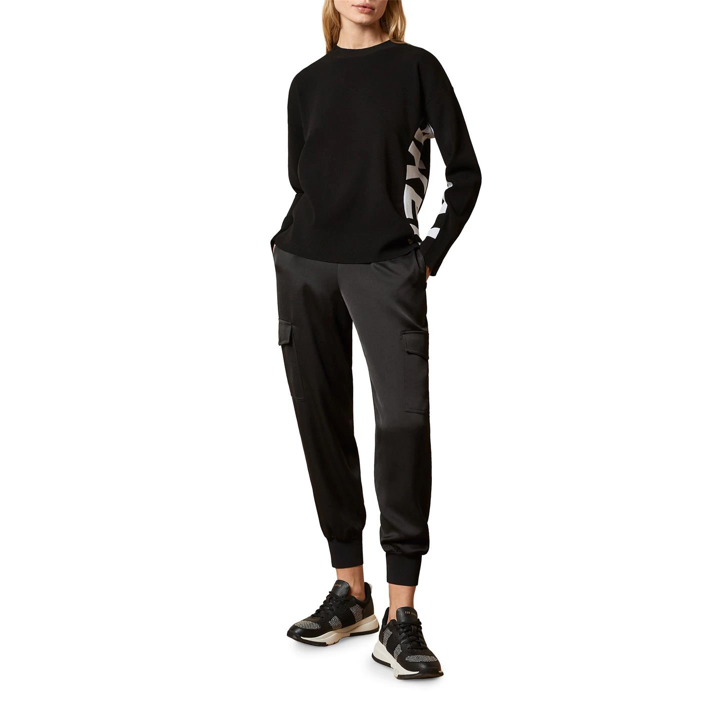 Ted Baker Keyzay T Shirt for Knitwear Colour Black 6 Ted Baker Keyzay T Shirt for Knitwear Colour Black - Image 4