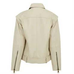 Ted Baker Valerii Leather Jacket for Coats & Jackets Colour Ivory -Outlet Wardrobe Mix Store 32368901 xxl a10