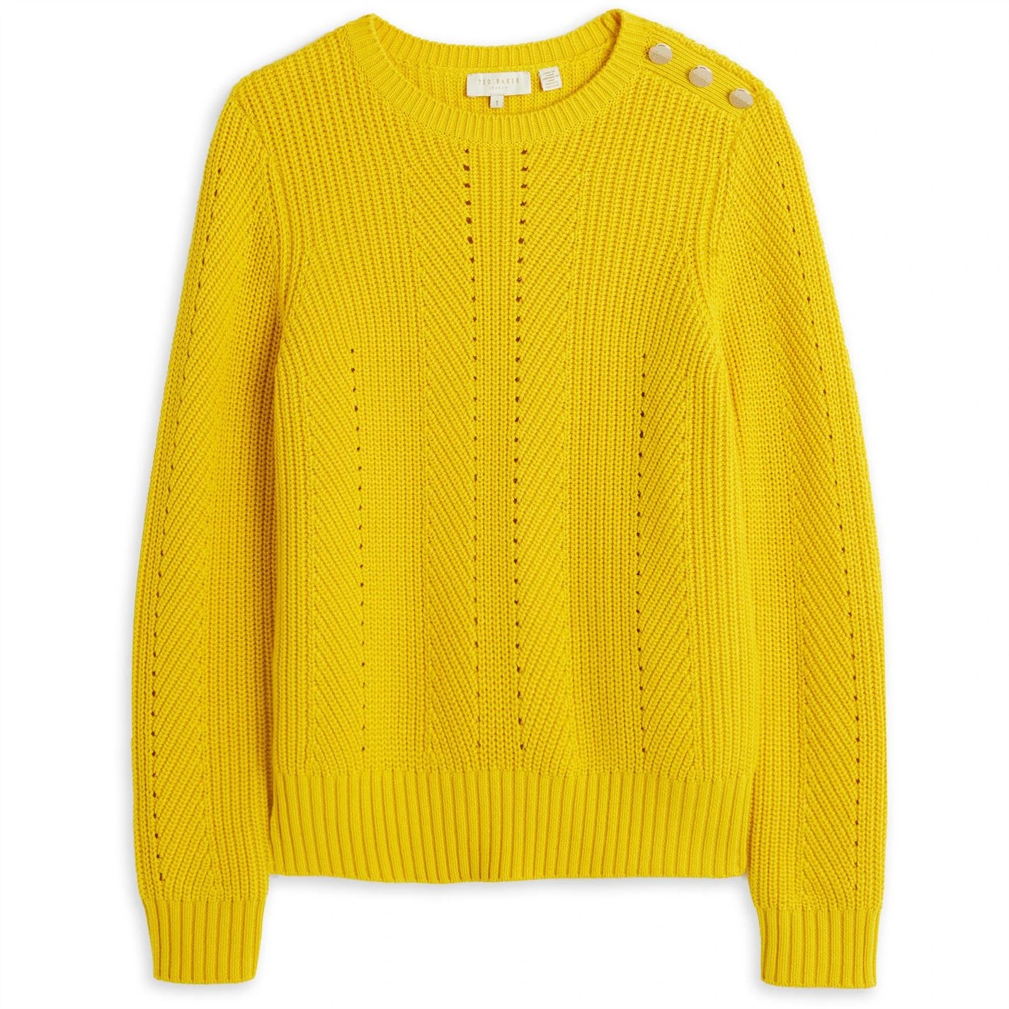 Ted Baker Hendrik Jumper for Knitwear Colour Yellow 3 Ted Baker Hendrik Jumper for Knitwear Colour Yellow