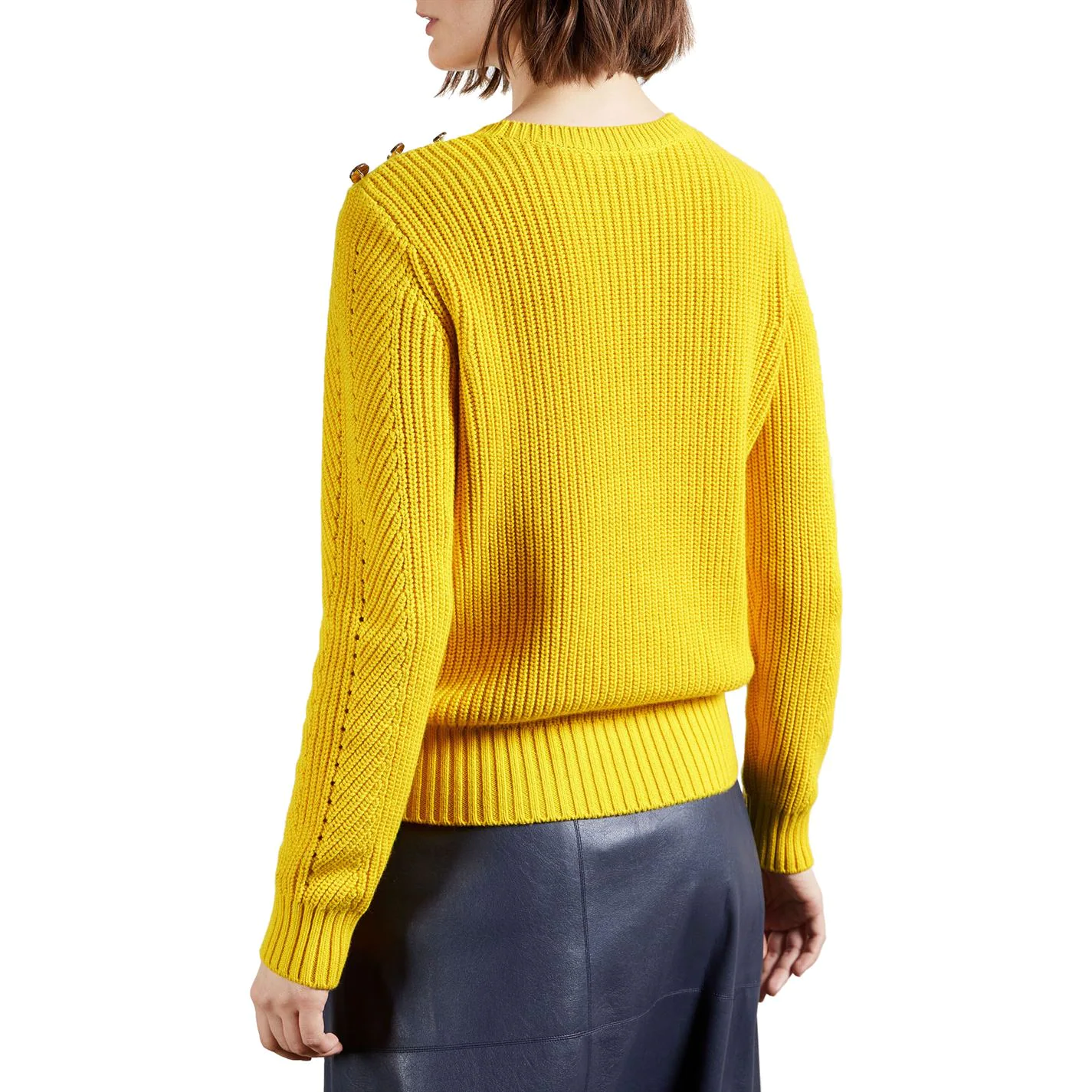 Ted Baker Hendrik Jumper for Knitwear Colour Yellow 5 Ted Baker Hendrik Jumper for Knitwear Colour Yellow - Image 3