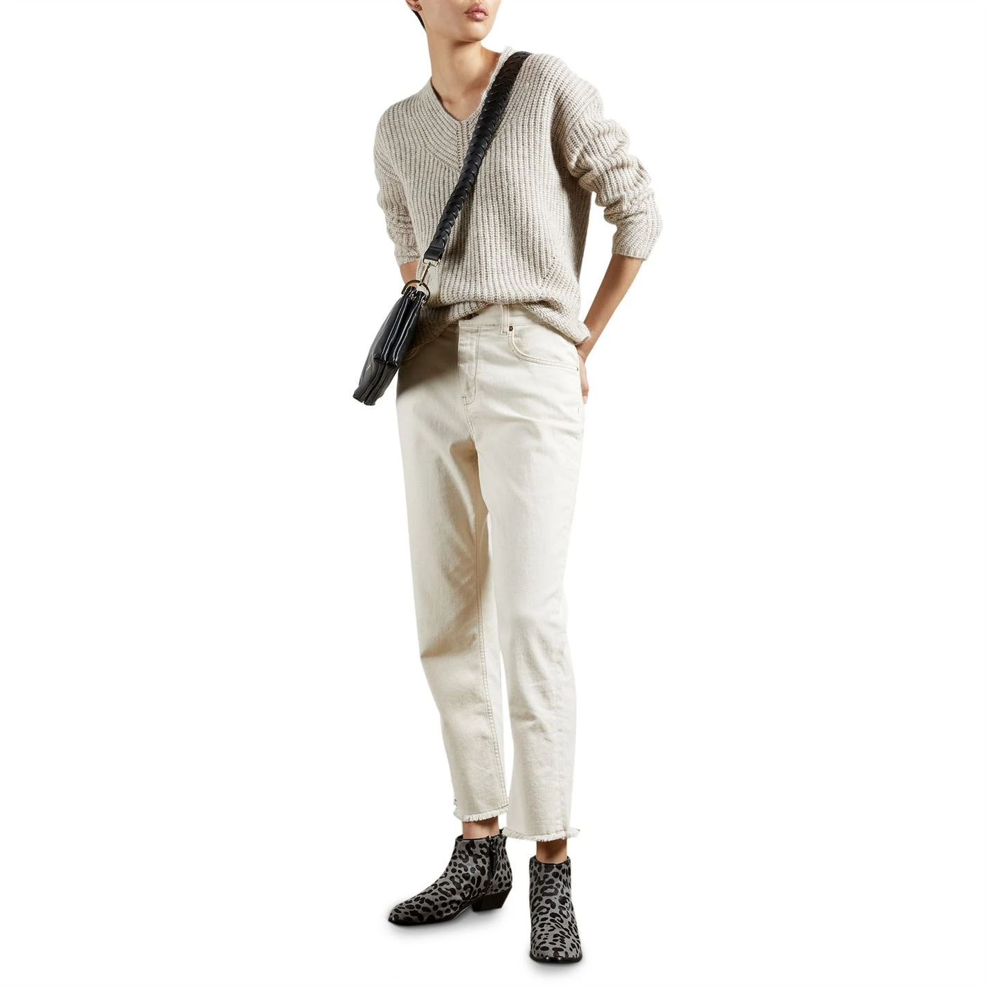 Ted Baker Rieliaa Jumper for Knitwear Colour Camel 6 Ted Baker Rieliaa Jumper for Knitwear Colour Camel - Image 4