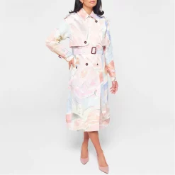 Ted Baker Myiah Print Trench for Coats & Jackets Colour Ivory -Outlet Wardrobe Mix Store 32450601 xxl a1