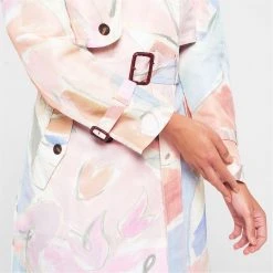Ted Baker Myiah Print Trench for Coats & Jackets Colour Ivory -Outlet Wardrobe Mix Store 32450601 xxl a3