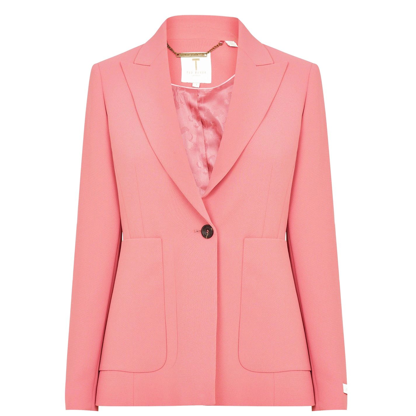 Ted Baker Kelsyaj Blazer for Coats & Jackets Colour Mid-Pink 3 Ted Baker Kelsyaj Blazer for Coats & Jackets Colour Mid-Pink