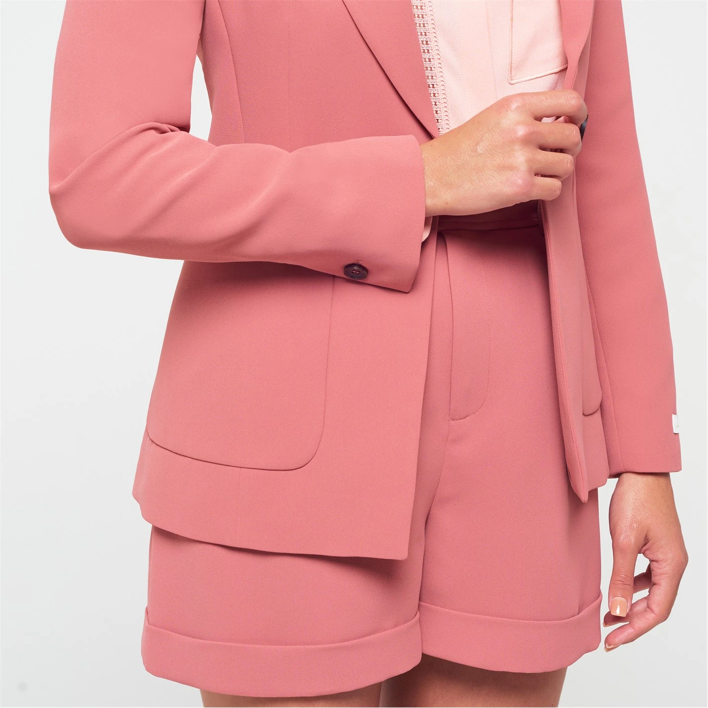 Ted Baker Kelsyaj Blazer for Coats & Jackets Colour Mid-Pink 6 Ted Baker Kelsyaj Blazer for Coats & Jackets Colour Mid-Pink - Image 4