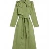 Ted Baker Martna Voluminous Sleeve Trench Coat for Coats & Jackets Colour Mid-Green -Outlet Wardrobe Mix Store 32451615 xxl