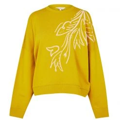 Ted Baker Ted Baker Vindiey Graphic Sweater Womens for Knitwear Colour Yellow
