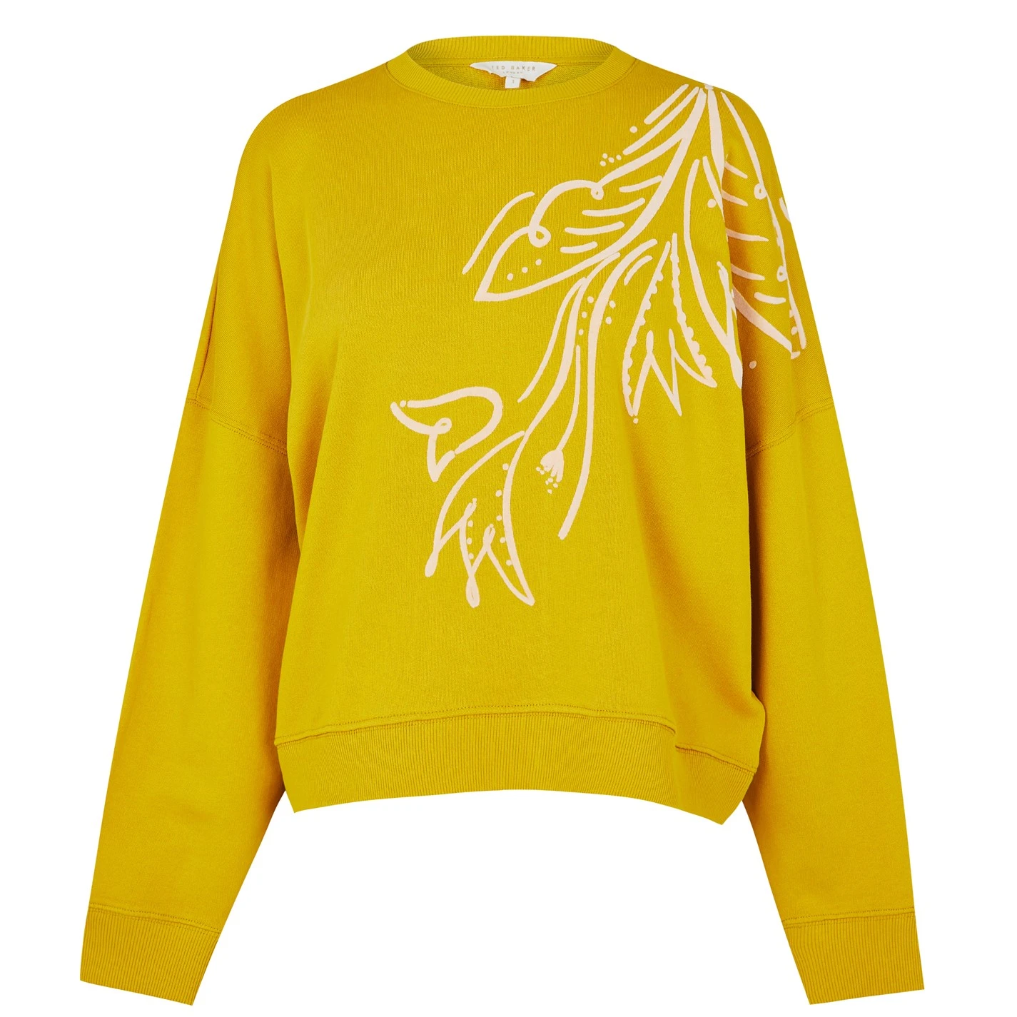 Ted Baker Ted Baker Vindiey Graphic Sweater Womens for Knitwear Colour Yellow 3 Ted Baker Ted Baker Vindiey Graphic Sweater Womens for Knitwear Colour Yellow