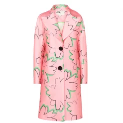 Ted Baker Cardea Print Coat for Coats & Jackets Colour Pink