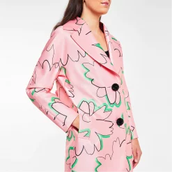 Ted Baker Cardea Print Coat for Coats & Jackets Colour Pink -Outlet Wardrobe Mix Store 32451906 xxl a3