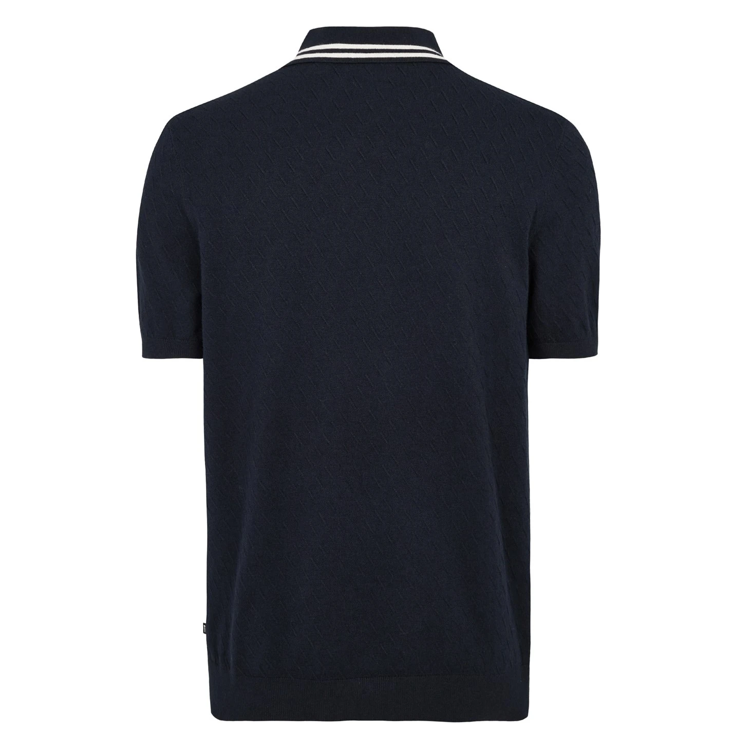 Ted Baker Ted Baker Brooch Knit Polo Shirt Mens for Polo Shirts Colour Navy 7 Ted Baker Ted Baker Brooch Knit Polo Shirt Mens for Polo Shirts Colour Navy - Image 5