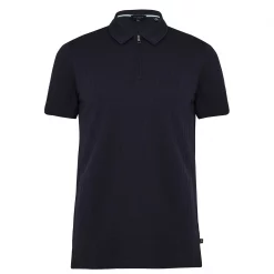 Ted Baker Speysid Zip Polo Shirt for Polo Shirts Colour Navy