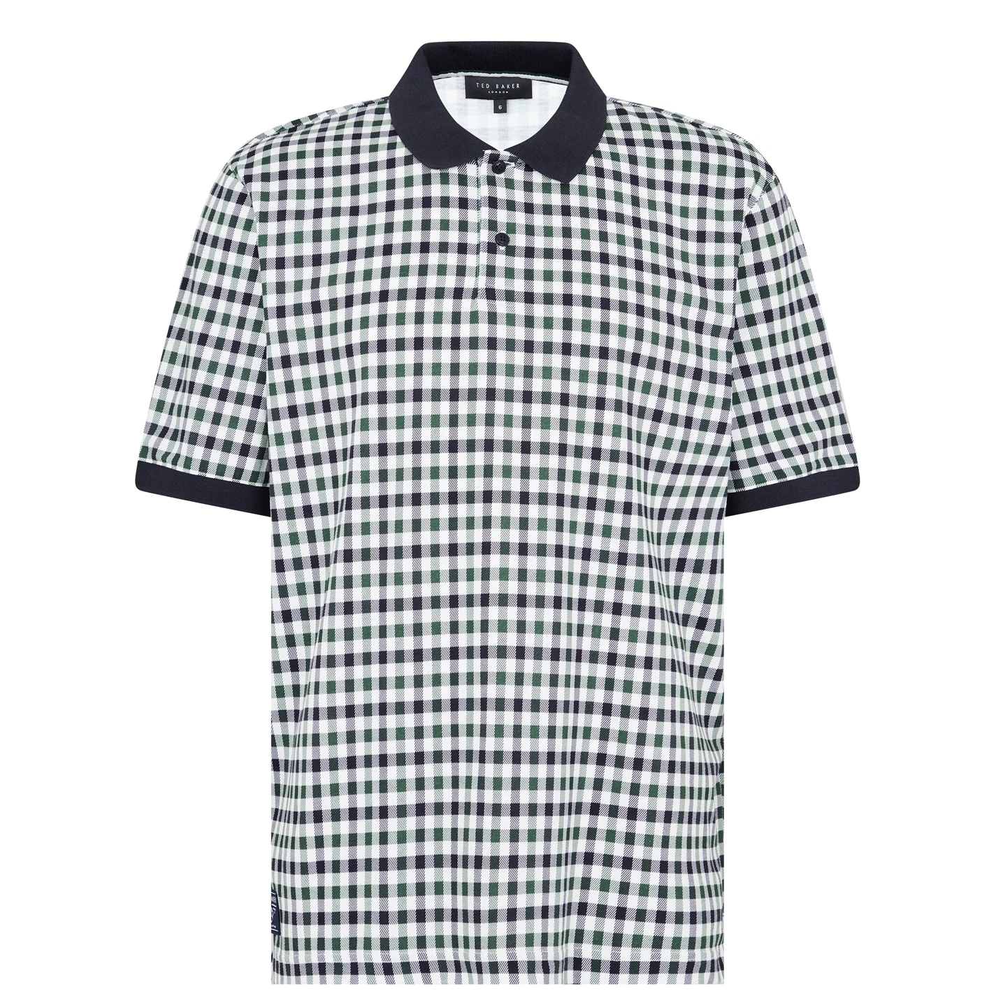Ted Baker Bowie Check Polo Shirt for Polo Shirts Colour Navy 3 Ted Baker Bowie Check Polo Shirt for Polo Shirts Colour Navy
