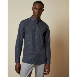 Ted Baker Brella Long Sleeve Shirt for Casual Shirts Colour Navy 8 Ted Baker Brella Long Sleeve Shirt for Casual Shirts Colour Navy -Outlet Wardrobe Mix Store 32682418 xxl a2
