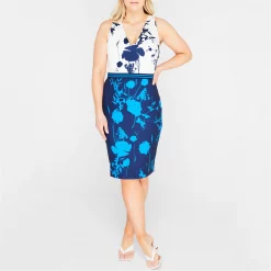 Ted Baker Ted Baker Bodycon Dress Womens for Wedding Guest Dresses Colour Dark Blue -Outlet Wardrobe Mix Store 32684418 xxl a1