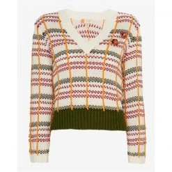 Ted Baker Confus Box Jumper for Knitwear Colour Ivory