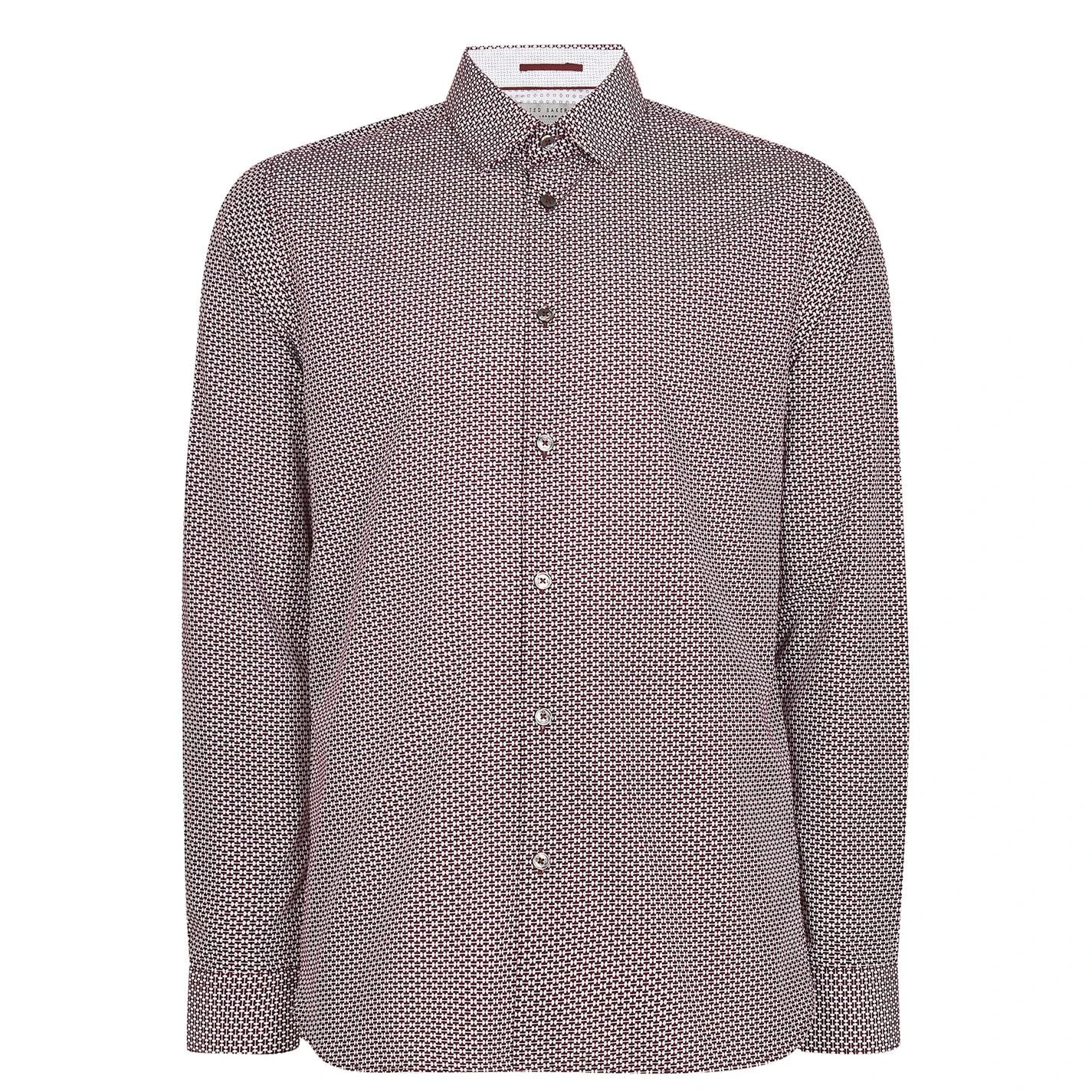Ted Baker Ted Baker Hareev Long Sleeve Shirt Mens for Casual Shirts Colour Purple 3 Ted Baker Ted Baker Hareev Long Sleeve Shirt Mens for Casual Shirts Colour Purple